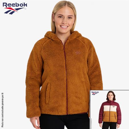 Parka réversible doublée sherpa Reebok Femme du S au XL