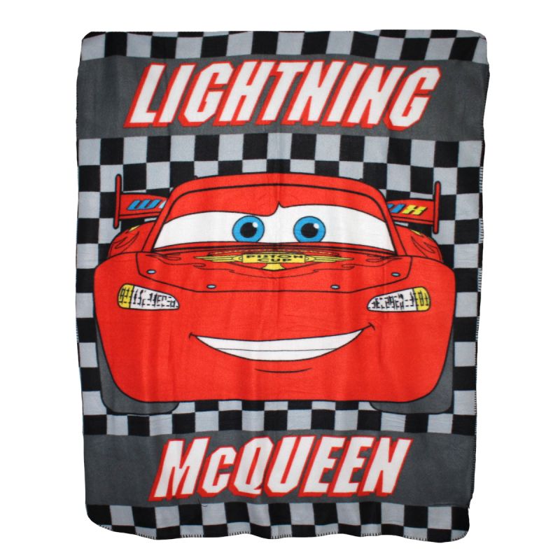 Plaid polaire coral fleece épaisse Cars