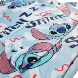 Poncho polaire à capuche Lilo et Stitch garcon