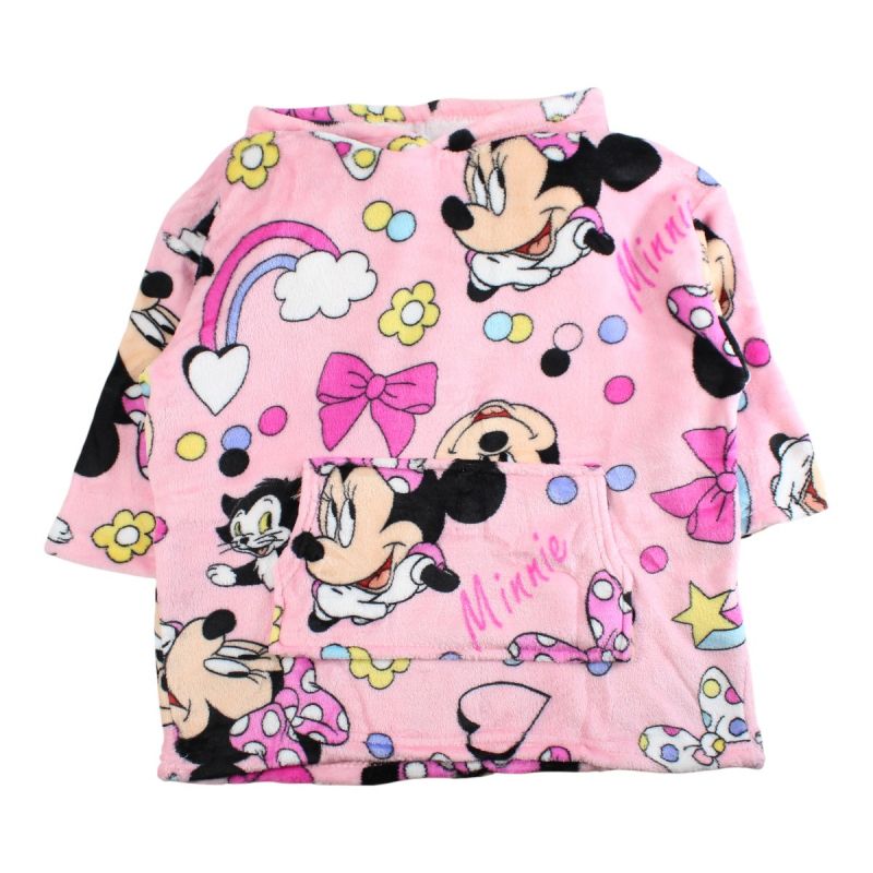 Poncho polaire à capuche Minnie fille