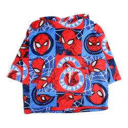 Poncho polaire à capuche Spiderman