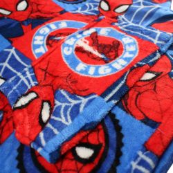 Poncho polaire à capuche Spiderman