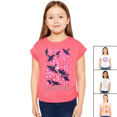 T-shirt manches courtes fille Lee Cooper