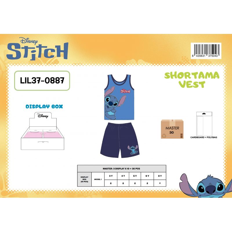 Ensemble Lilo et Stitch garcon
