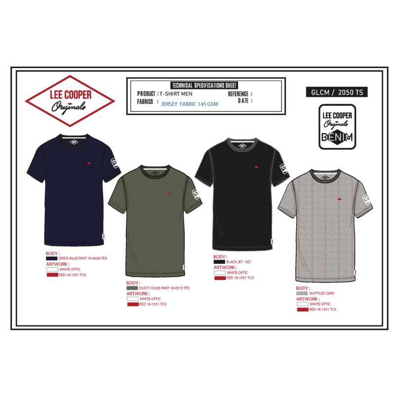 T-shirt manches courtes Lee Cooper Homme