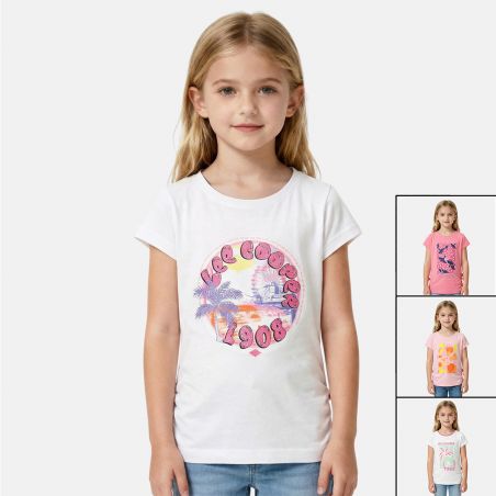 T-shirt manches courtes fille Lee Cooper