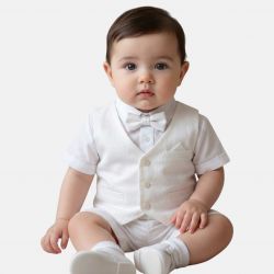 Ensemble bapteme bebe Tom Kids