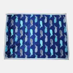 Plaid polaire baleine Tom Kids