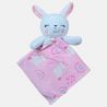 Plaid polaire lapin arc en ciel grisTom Kids