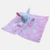 Plaid polaire lapin arc en ciel grisTom Kids