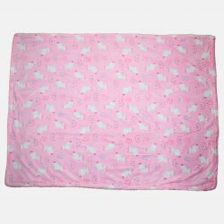 Plaid polaire lapin arc en ciel grisTom Kids