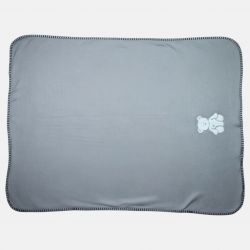 Plaid polaire ours brode Tom Kids