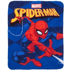 Plaid polaire coral fleece épaisse Spiderman